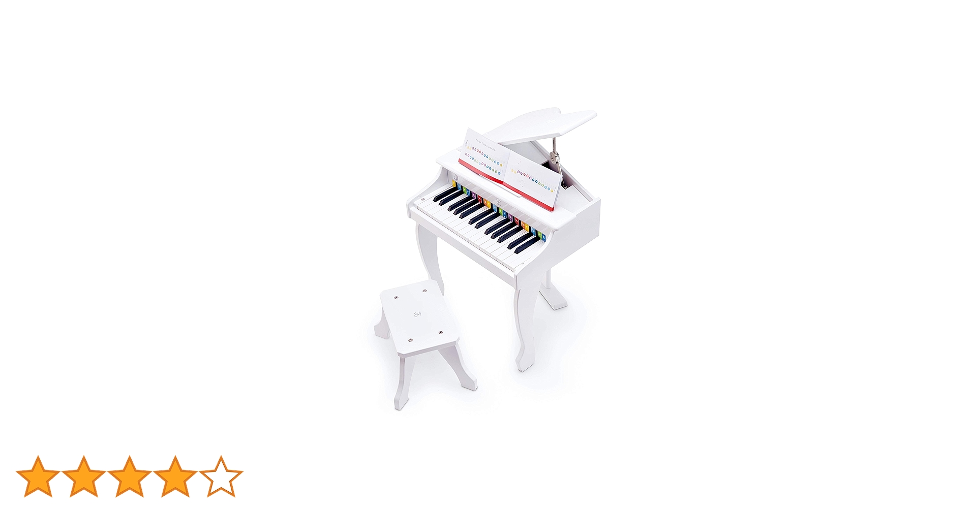 【新品未使用】Hape（ハペ）キッズグランドピアノ Amazon.co.jp: Hape(ハペ) デラックスグランドピアノ(白色